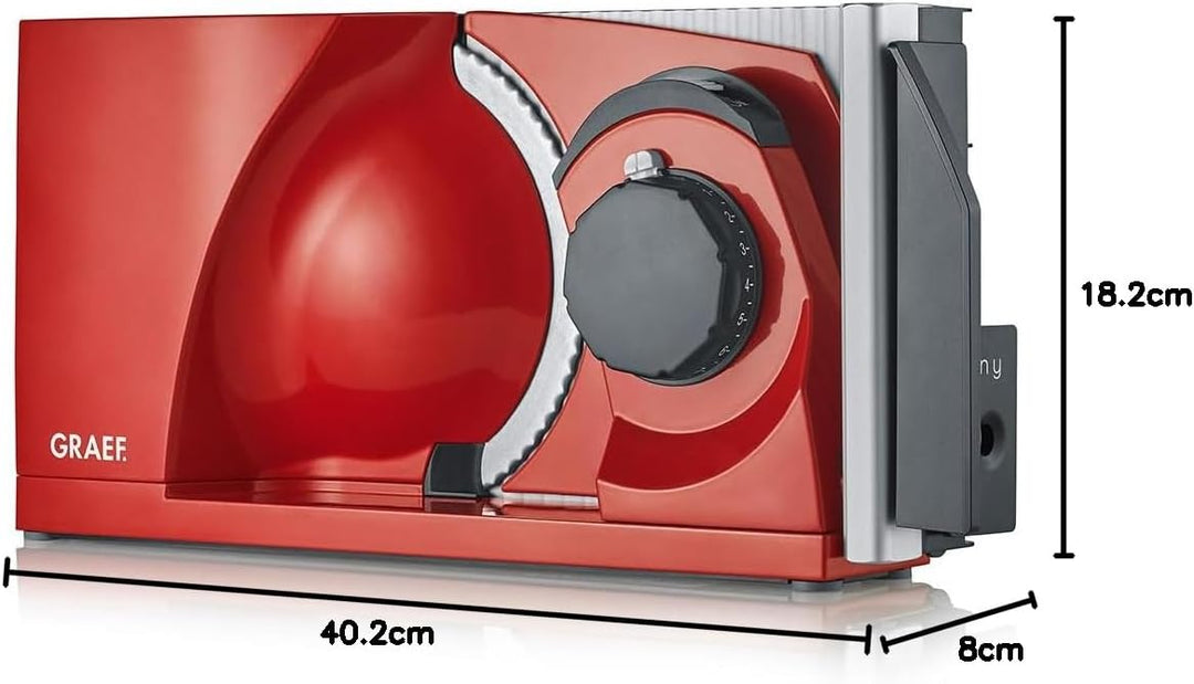 GRAEF Klappbarer Allesschneider MYtiny | Universale elektrische Schneidemaschine für die Küche MT100