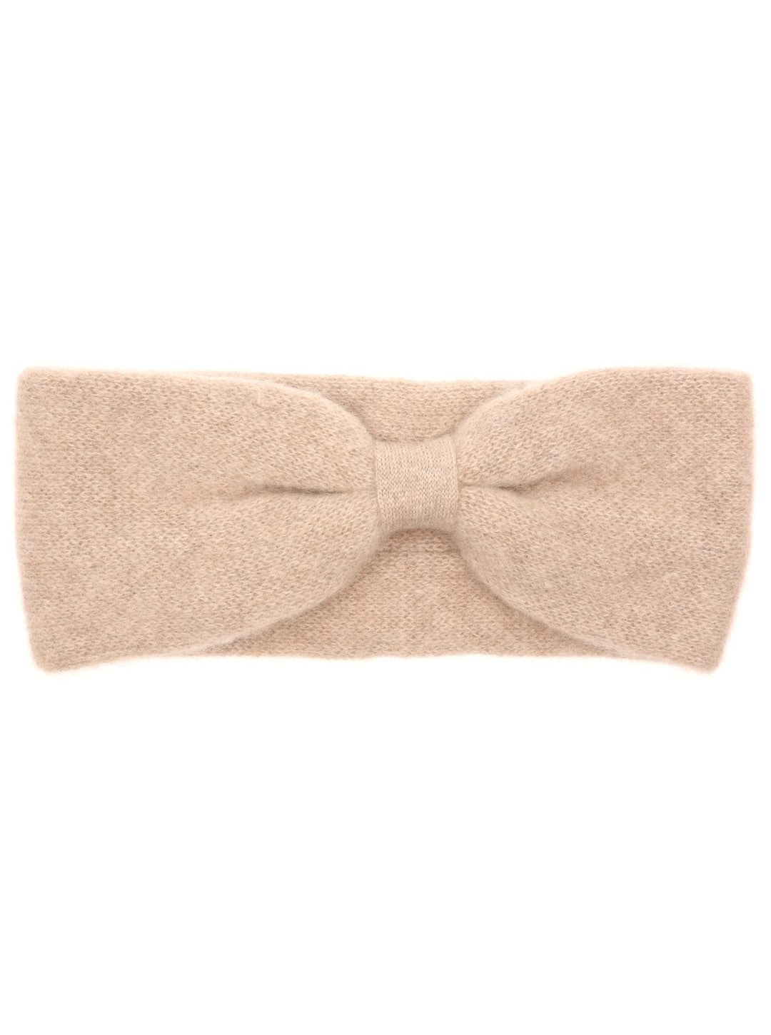 Zwillingsherz Stirnband aus 100% Kaschmir - Hochwertiges Kopfband im Uni Design für Damen Frauen Mäd