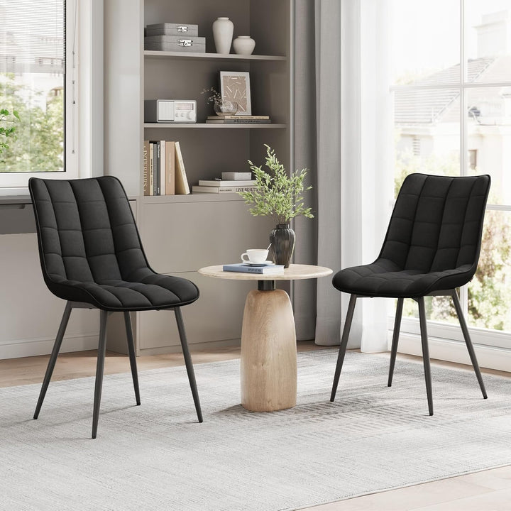 WOLTU Esszimmerstühle 4er Set Küchenstuhl Polsterstuhl Wohnzimmerstuhl Sessel mit Rückenlehne, Sitzf