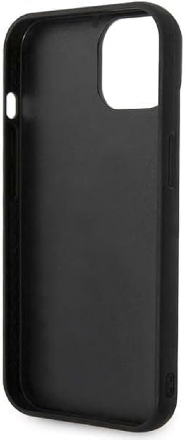 KARL LAGERFELD KLHCP14SPSQPK hülle für iPhone 14 6,1" hardcase schwarz/Black Puffy Ikonik Pin