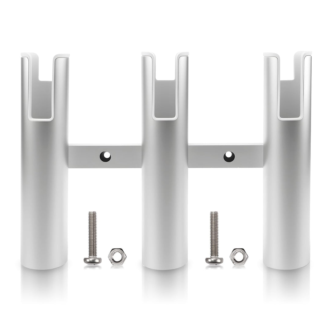 Angelrutenhalter mit 3 Löchern angelrutenhalter Boot Edelstahl Fishing Rod Holder für Schiene, Rohrh