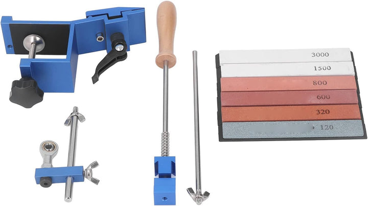 Greensen Messerschärfer mit Festem Winkel, 6 Schleifsteine, 15° und 40° Winkel, Kit 200S