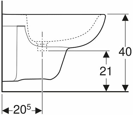 VBChome Hänge-Bidet Weiss Oval mit Hahnloch Praktisch Modisches Design Bidet aus Keramik mit Hahnloc