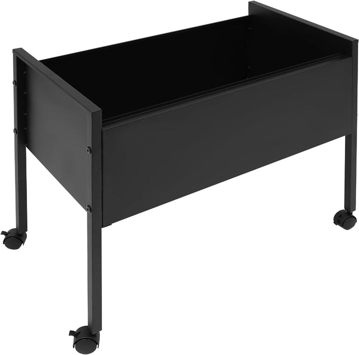 Aktenschrank Aktenordner Schwarz mit Rädern Hängemappenwagen Zum Organisieren, Sortieren und Ablegen