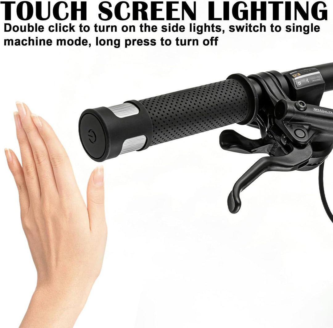 E Scooter Blinker, LED-Lenkerleuchte, Ergonomische Griffe für Elektroroller, Roller Blinklicht Rolle