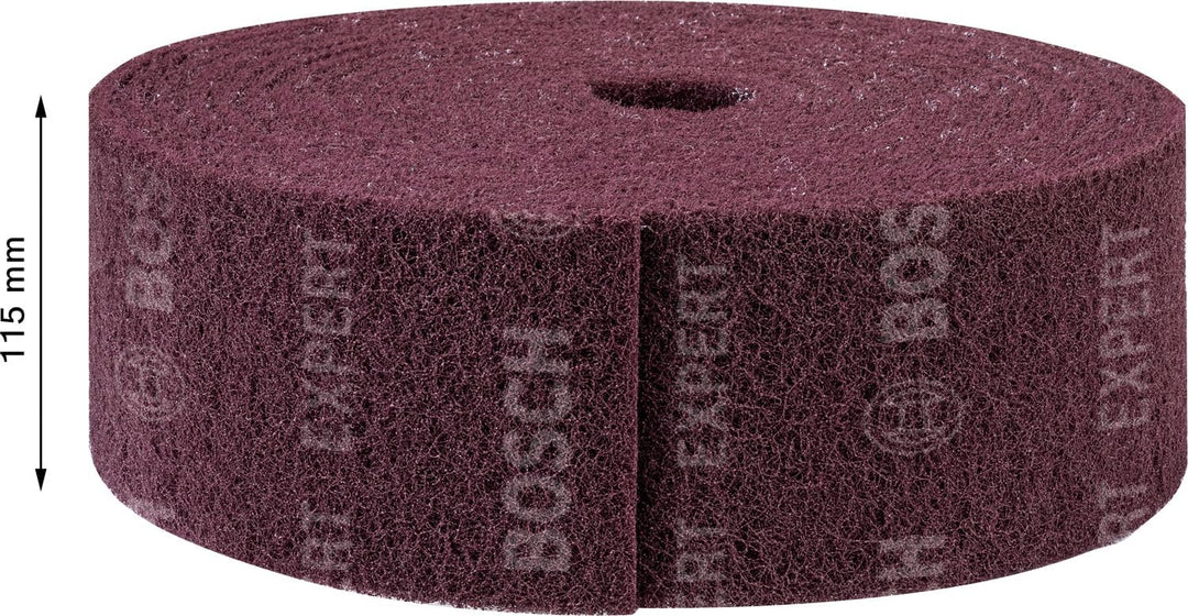 Bosch Professional 1x Expert N880 Vliesrolle (für Stahlbleche, Breite 115 mm, Länge 10 m, Mittel A,