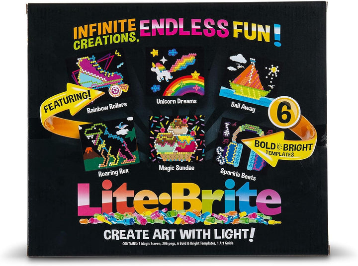 Basic Fun 2215 Lite-Brite Ultimate Classic, Light Up Drawing Board, LED Drawing Board with Colours,