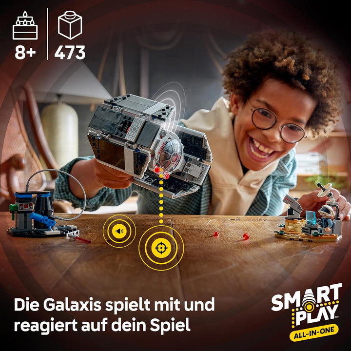 LEGO Star Wars 75421 SMART Play: Darth Vaders TIE Fighter - Interaktives All-in-1 Spielset mit SMART
