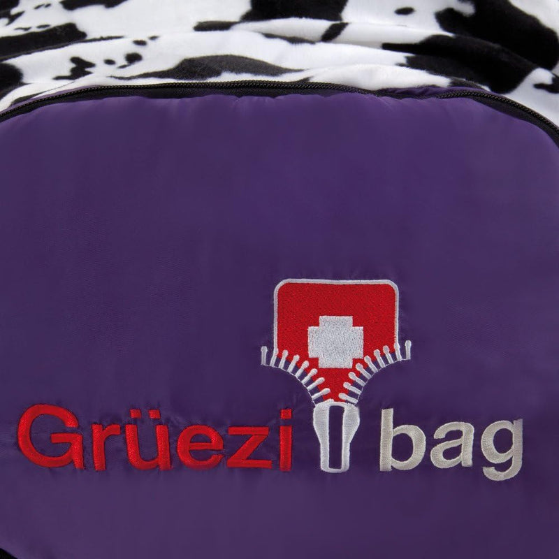 Grüezi+Bag Kinder Schlafsack Mitwachsend Grow Cow RV Rechts, Lila, 34 x 20 x 20 cm