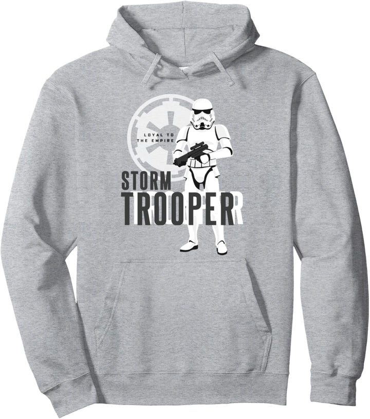 Star Wars Storm Trooper Loyalty Text Portrait Pullover Hoodie