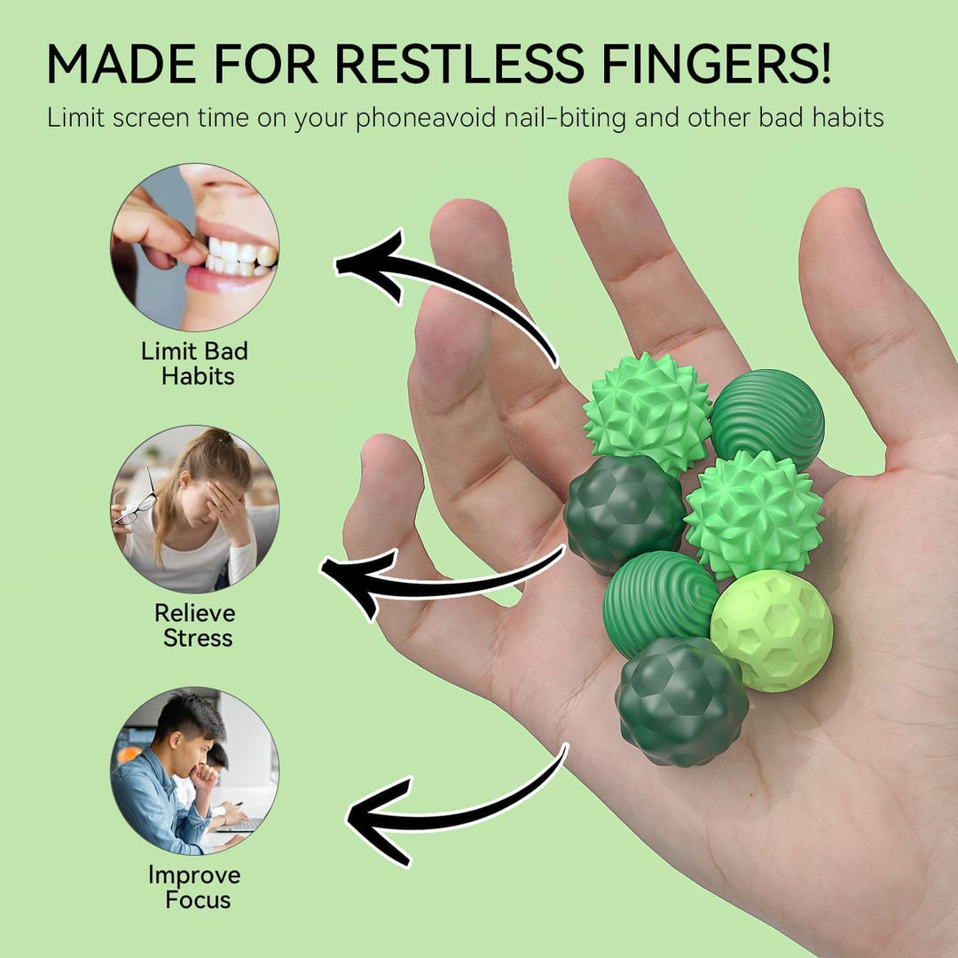 8 Stück Magnetkugeln Fidget Toys Erwachsene, Magnetische Kugeln Sensorik Spielzeug, Stress Bälle Mit