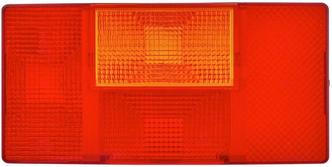 HELLA Rückleuchte - Glühlampe - 12V / 24V - Einbau - ECE/nicht SAE - Lichtscheibenfarbe: rot/gelb -
