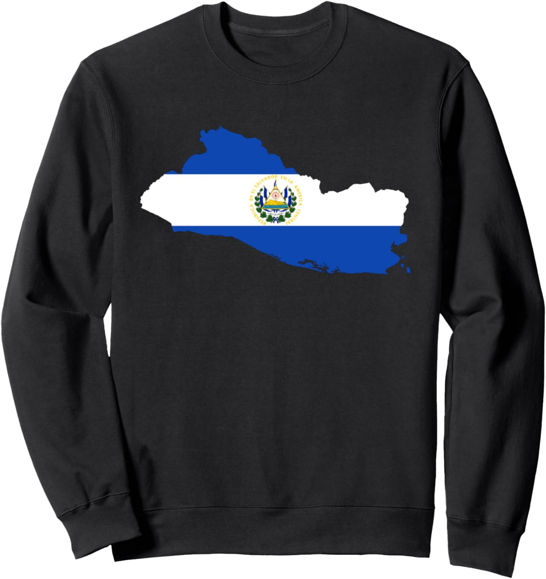 El Salvador Flagge El Salvador Karte Design Salvadors Sweatshirt