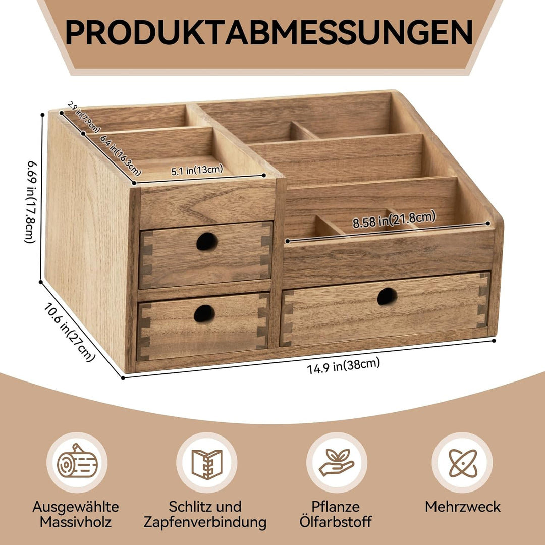 KIRIGEN Holz Make-up Organizer Aufbewahrungsschrank Tisch Kosmetik Organizer Schmuck Aufbewahrungsbo
