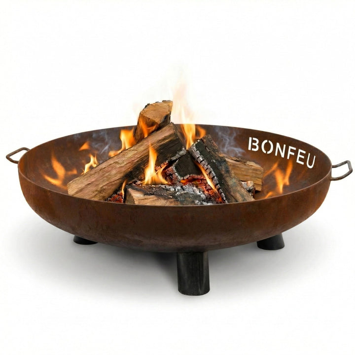 BonFeu BonBowl Plus Feuerschale 100 cm Durchmesser - Feuerschalen für den Garten - Feuerstelle Outdo