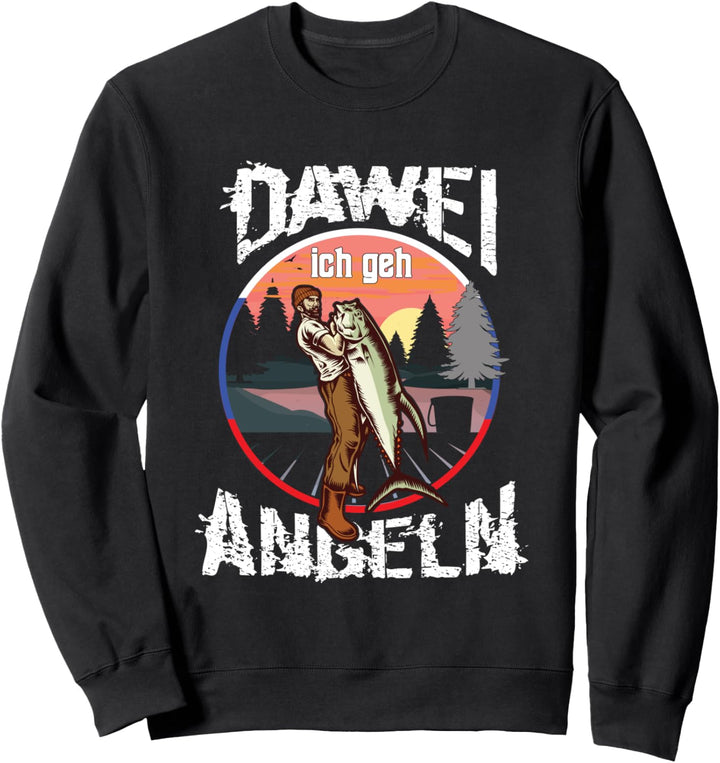 Mir Reichts Ich Geh Angeln Dawei Russisch Fischen Angler Sweatshirt