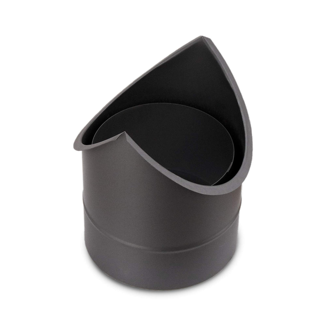 LANZZAS Ofenrohr Wandfutter/Mauermuffe für Aussenecke, im Durchmesser Ø 150 mm, Farbe: gussgrau - we