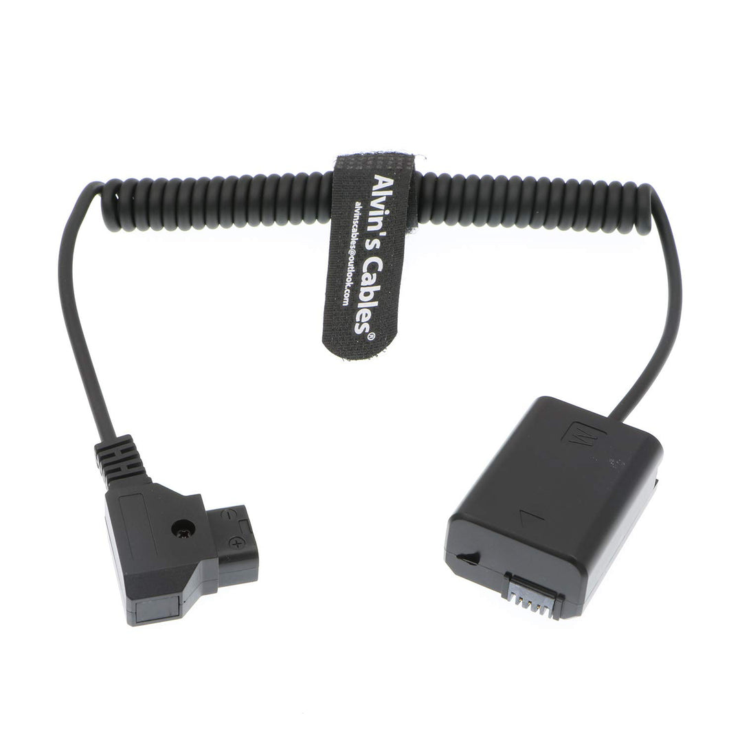 Alvin's Cables Sony A7 Dummy Akku zu D-Tap Kabel für Sony A7R A7S A7II NEX Serie Spiralkabel, Spiral