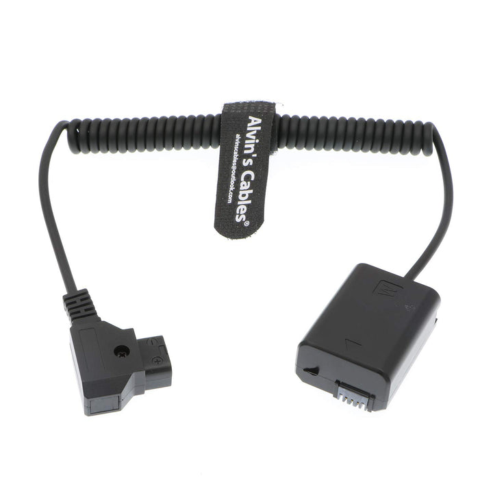 Alvin's Cables Sony A7 Dummy Akku zu D-Tap Kabel für Sony A7R A7S A7II NEX Serie Spiralkabel, Spiral