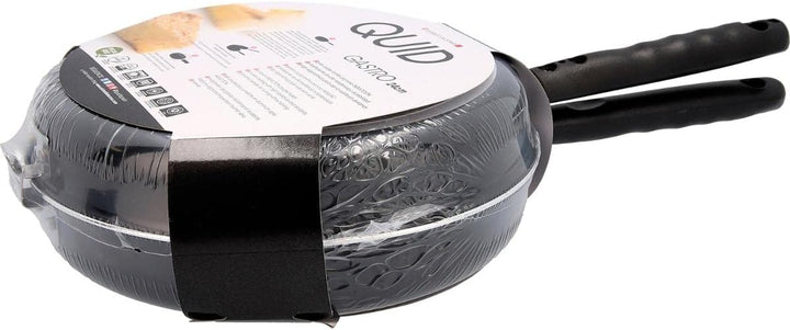 Quid Gastro Fun-Omelette Pfanne, Aluminium, schwarz, 24 cm 43x25x9 cm, 43x25x9 cm