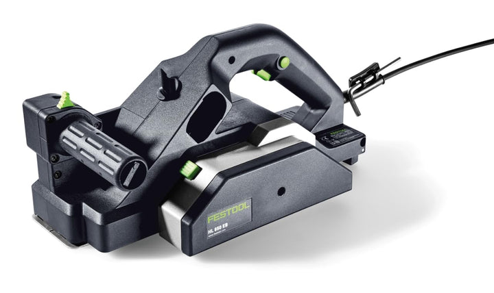 Festool Hobel HL 850 EB-Plus (mit Hobelkopf, Parallelanschlag, Falztiefenanschlag, Absaugadapter, In