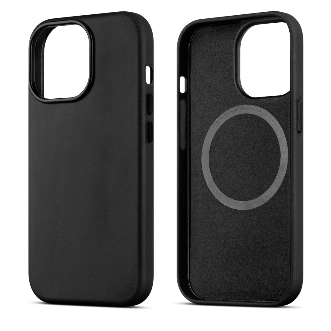 maogoam Echt Leder Hülle für iPhone 14 Pro Max, Vintage Crazy Horse Leder Case, Kompatibel mit MagSa