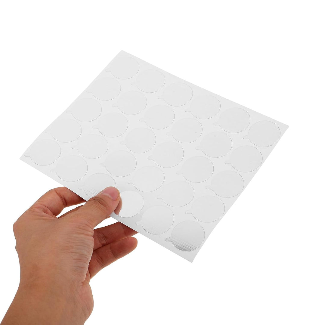 Ciieeo 40 Blatt Wimpernverlängerungskleber Aufkleber aus Aluminium Silber Einweg Easy Peel Schutzpad
