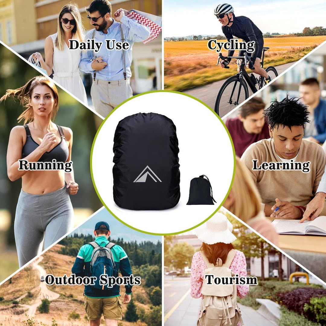 Regenschutz für Rucksäcke, Schultaschen, wasserdichter Rucksack-Regenschutz mit pyramidenförmigem Re