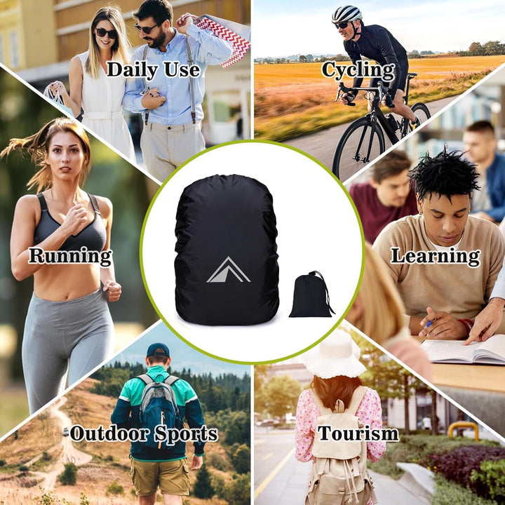 Regenschutz für Rucksäcke, Schultaschen, wasserdichter Rucksack-Regenschutz mit pyramidenförmigem Re