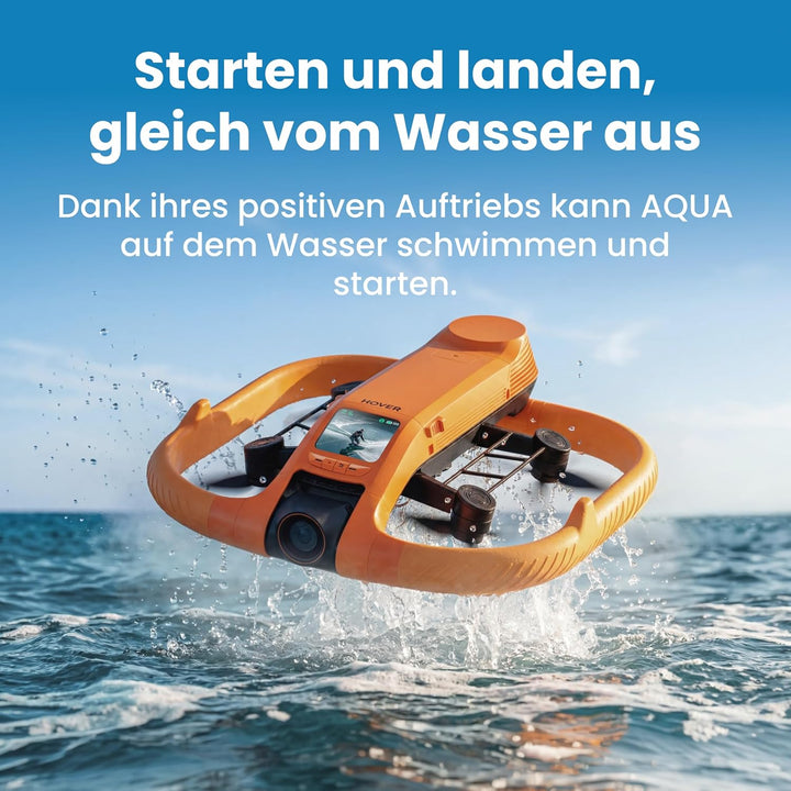 HOVERAir AQUA Flugkamera, IP67 Wasserdichte Follow-Me-Drohne, Standardpaket | Schwimmt auf Wasser, T