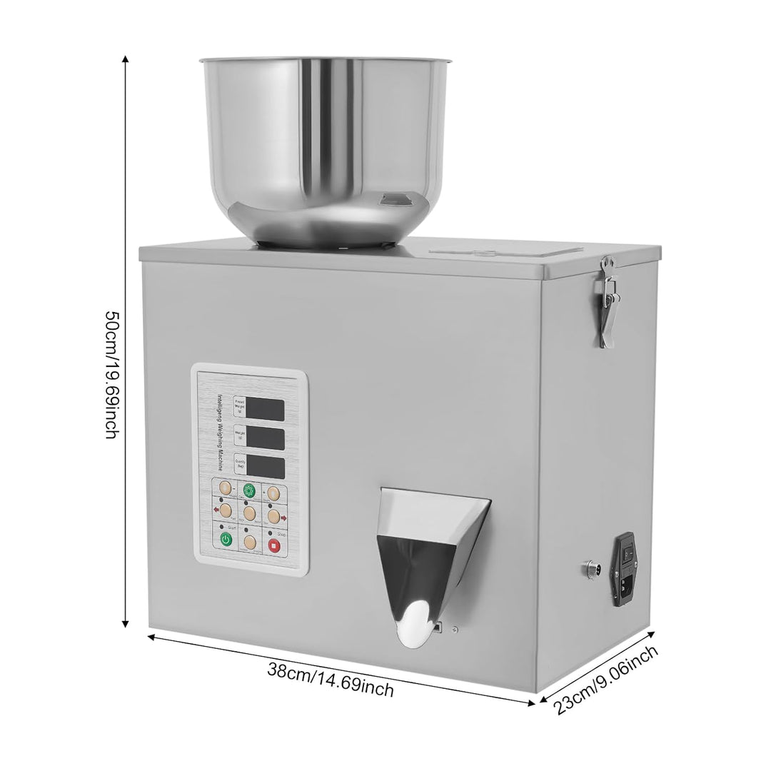 180W Pulver Granulat Abfüllmaschine mit LCD-Display,1-50g,2-5s/Bag | Automatische Pulverfüllmaschine