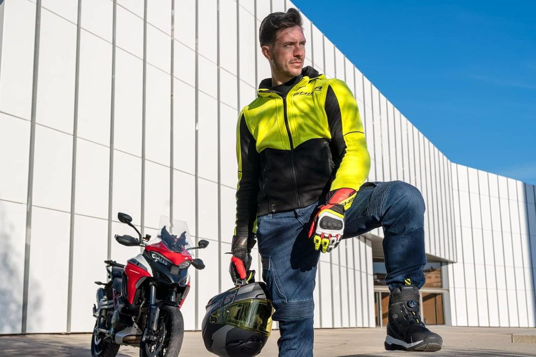 SHIMA DAYBREAKER Motorradhoodie Herren und Damen - Motorrad Kaputze Hoodie mit Protektoren Jacke Kap
