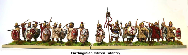 Unbekannt Victrix VXA011 - Carthaginian Citizen Infantry - 24 Figuren Set - 28mm Plastikminiaturen -