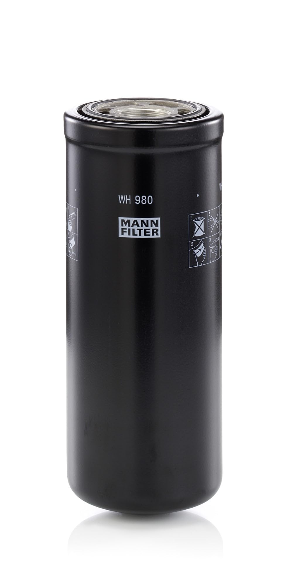 MANN-FILTER WH 980 Hydraulikfilter – Für Industrie, Land- und Baumaschinen