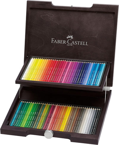 Faber-Castell 117572 - Aquarellstift Albrecht Dürer, 72er Holzkoffer 72 Stück (1er Pack) Holzkoffer