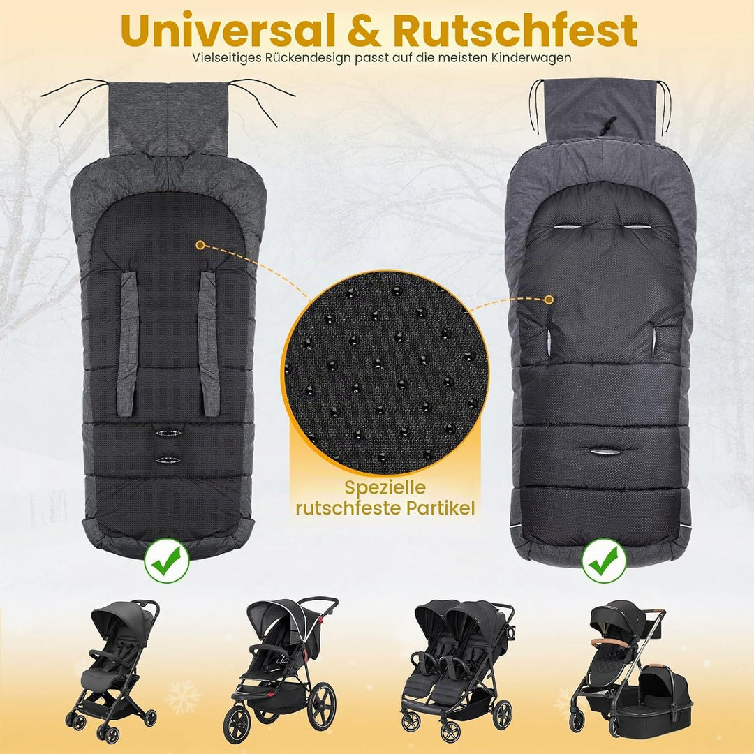 Orzbow Fusssack für Kinderwagen Buggy,Baby Fusssack Schlafsack,Babyfusssack für Babyschale,Winterfus