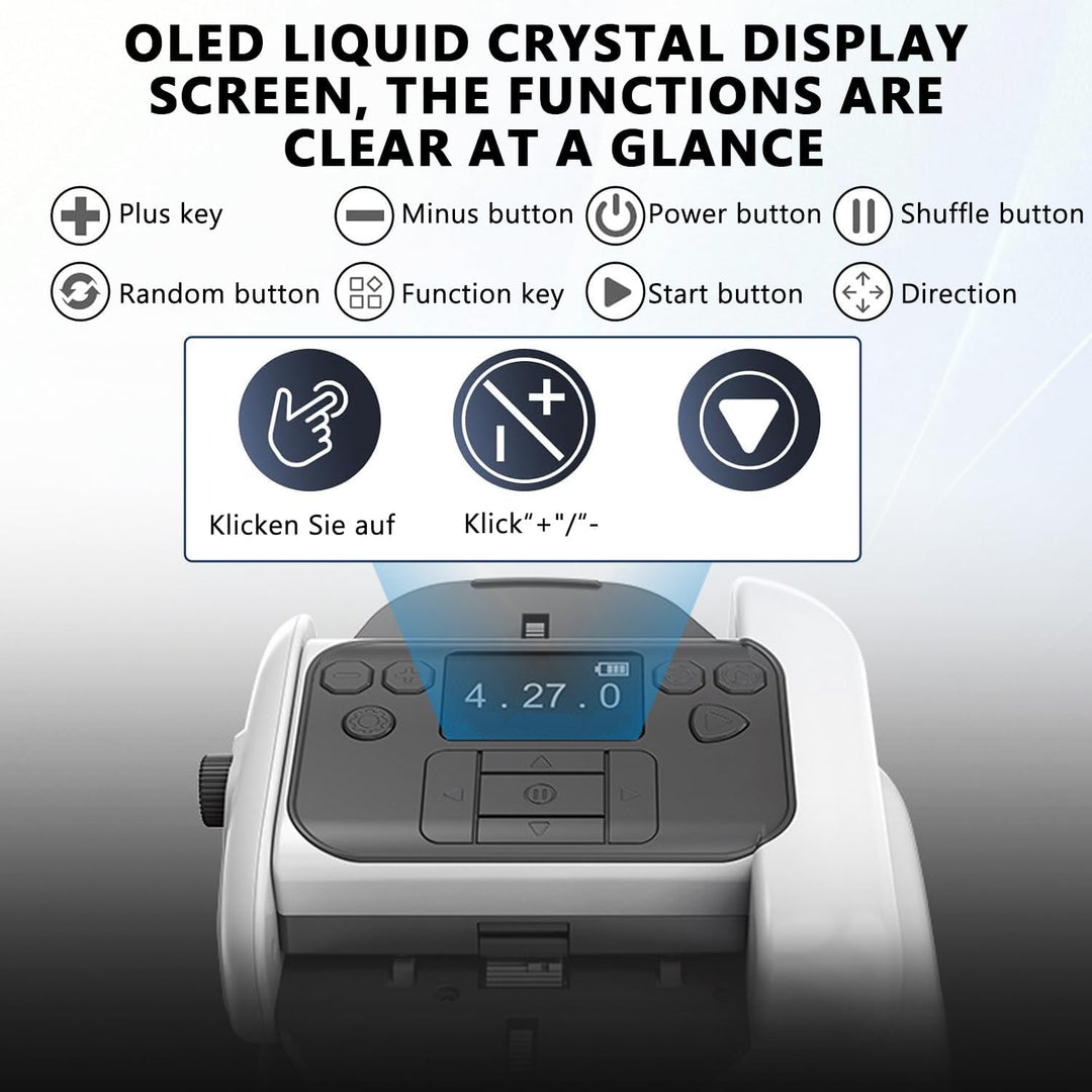 Automatische Kartenmischer und Kartensender 2 in 1, kartenmischmaschine, Mischmaschine Karten, Karte