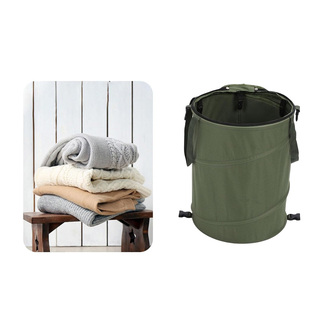 Sxhlseller Zusammenklappbarer Mülleimer für Camping – 10 Gallonen/37 L, Zusammenklappbarer Mülleimer