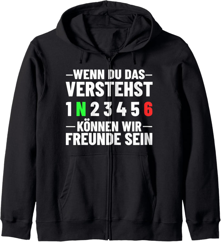 Motorradfahrer Biker Freunde Motorrad Gänge 1N23456 Kapuzenjacke