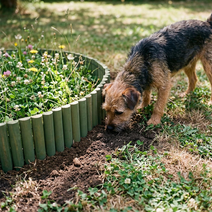 JonesHouseDeco Mit Naturfichtenholz Versehener Holzzaun, Geeignet Für Garten-Holzkanten Im Freien Ro