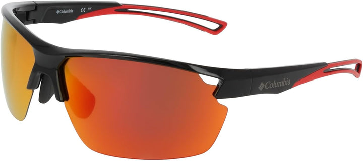 Columbia Herren Sonnenbrille Einheitsgrösse Black/Red Flash, Einheitsgrösse Black/Red Flash