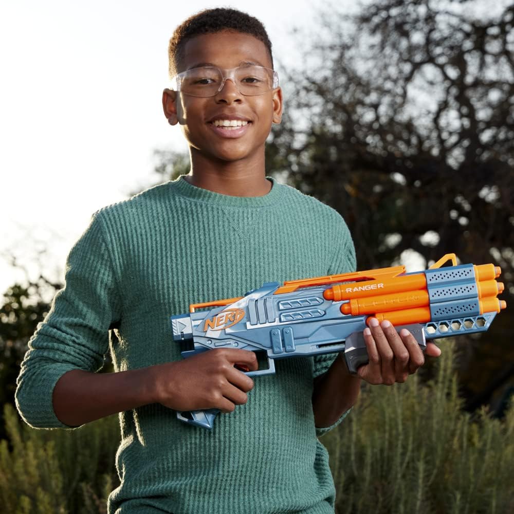 NERF Elite 2.0 Ranger PD-5 Blaster, mit 5 Läufen, 10 Elite Darts, einfache Handhabung, Dart-Aufbewah