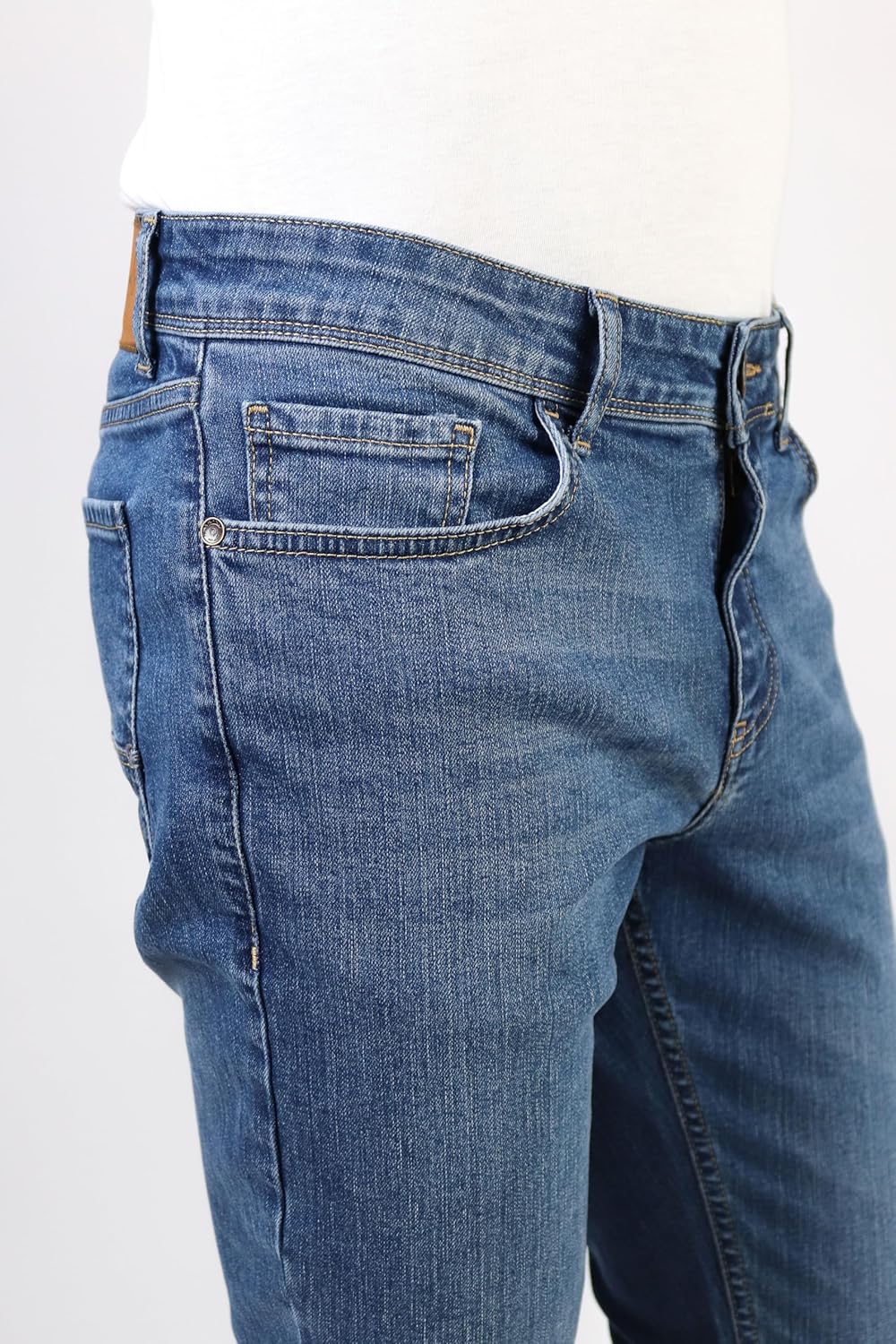 HALAT'S Herren Jeans Slim Fit - Baumwolle Jeanshose Stretch für Herren mit Schlanke Elastizität 30W