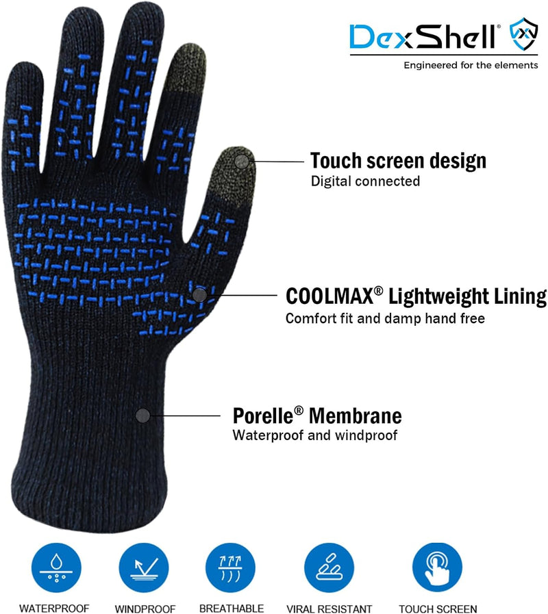 DexShell Wasserdichte Handschuhe, Laufen, Radfahren, Wandern, Sport, Outdoor, Frühling und Herbst, f