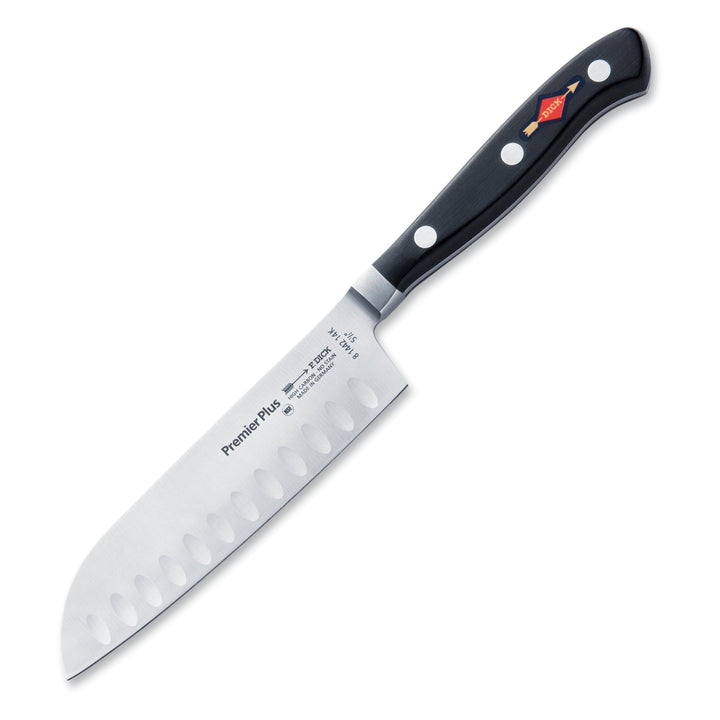 F. DICK Santoku, Küchenmesser, Premier Plus (Messer mit Klinge 14 cm, X50CrMoV15 Stahl, nichtrostend