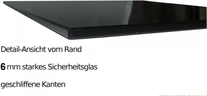 Euro Tische Glasplatte für Kaminofen 100 x 60 cm - Glasscheibe mit 6mm ESG Sicherheitsglas - perfekt