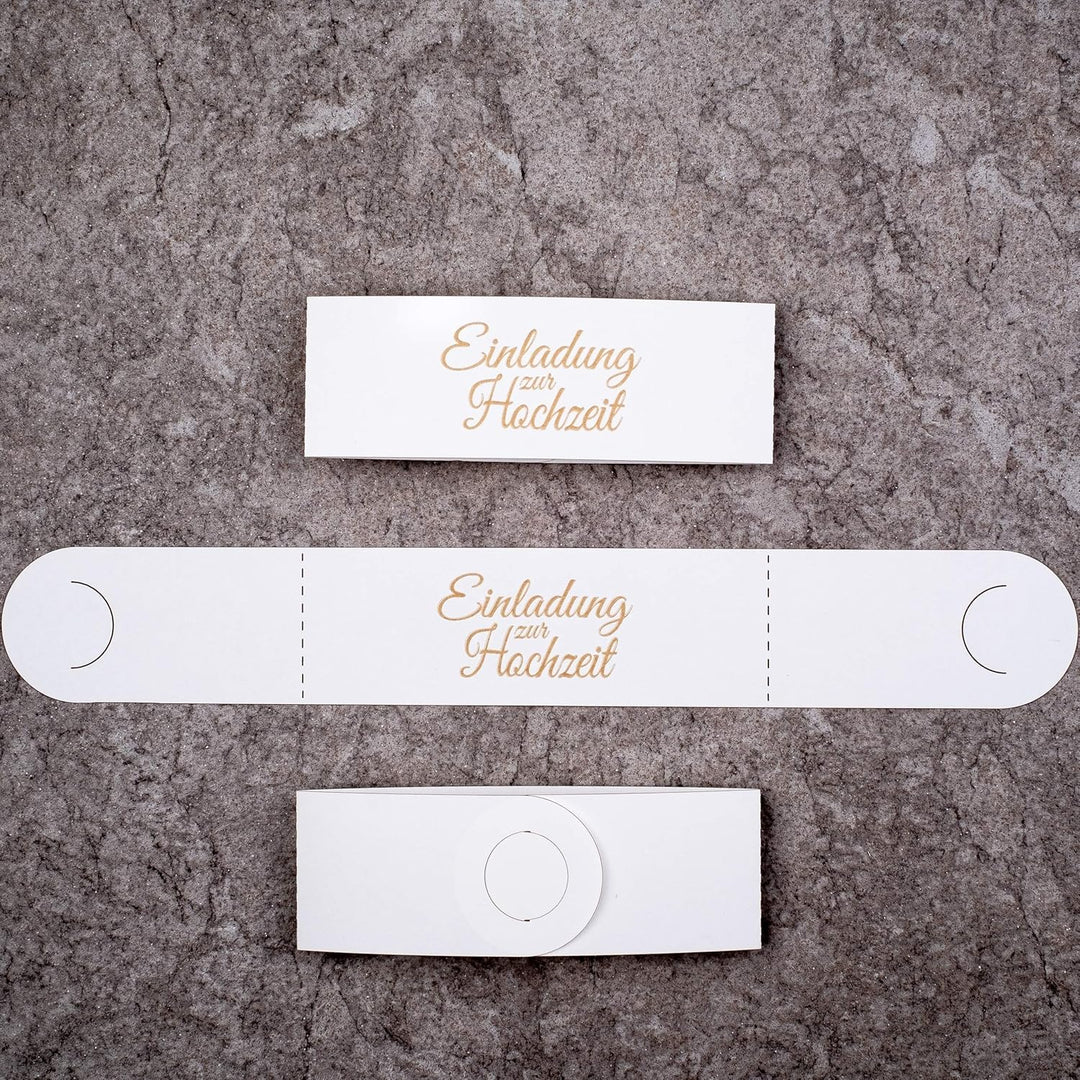 Art Nuvo Hochzeitseinladungen-20 St.130x205mm, Mit Bedruckbaren Einlagen Und Umschlägen Für Hochzeit
