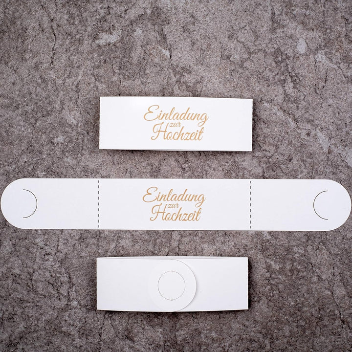 Art Nuvo Hochzeitseinladungen-20 St.130x205mm, Mit Bedruckbaren Einlagen Und Umschlägen Für Hochzeit