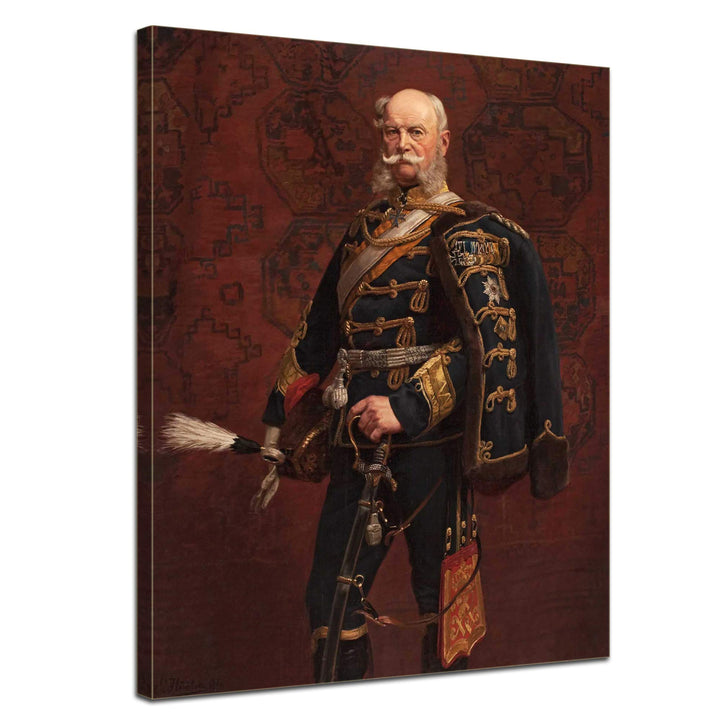 Bilderdepot24 Bild auf Leinwand | Kaiser Wilhelm I. in 60x80 cm als Wandbild | Wand-deko Dekoration