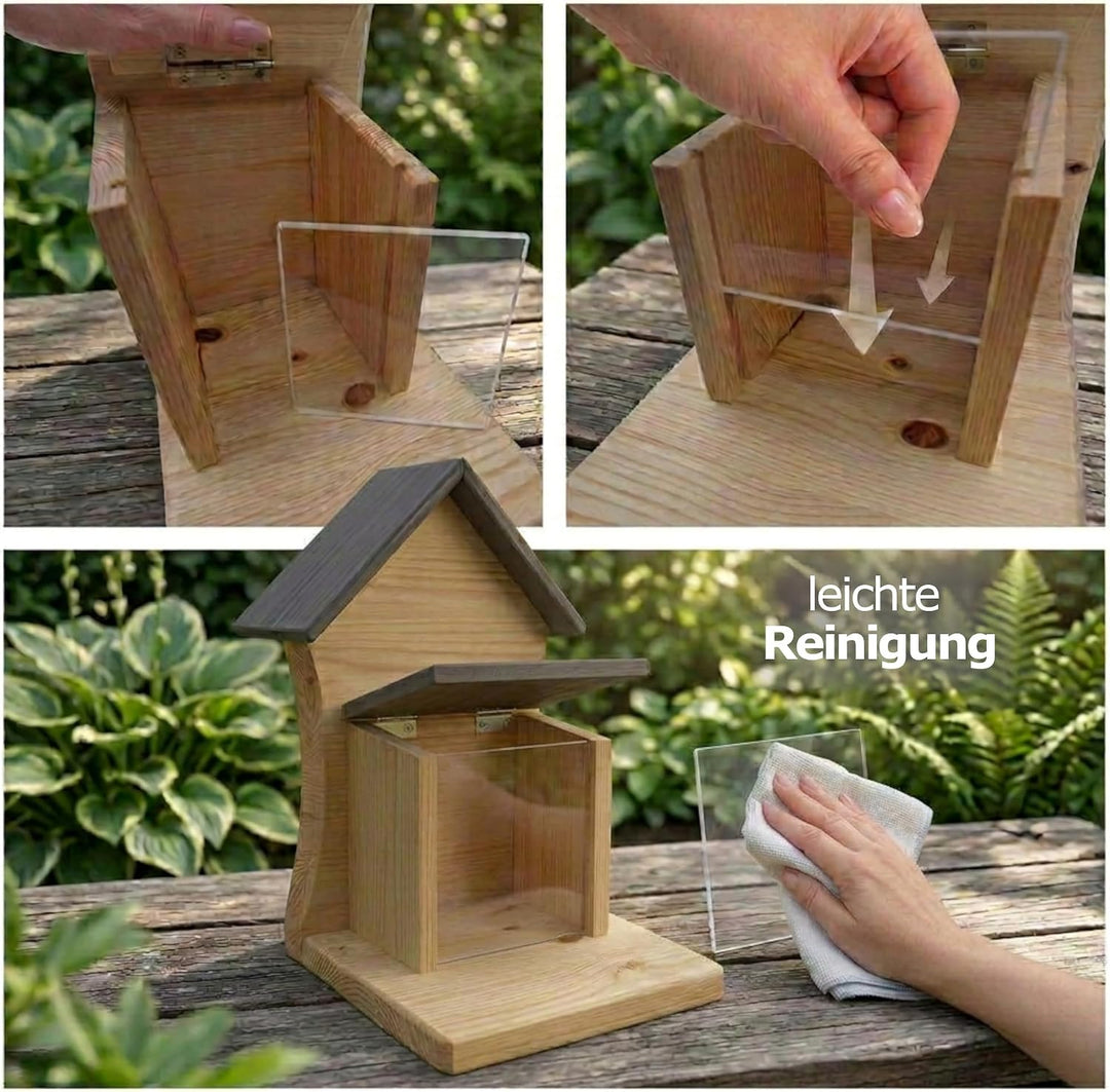 DAdie Eichhörnchen Futterhaus - Wetterfeste und Robuste Eichhörnchen Futterstation - zum Hängen oder